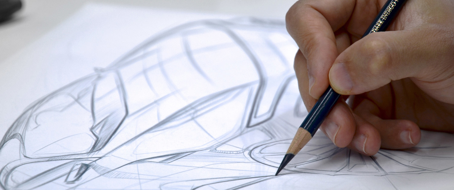 Auszug Projektportfolio - Skizze Automotive Design